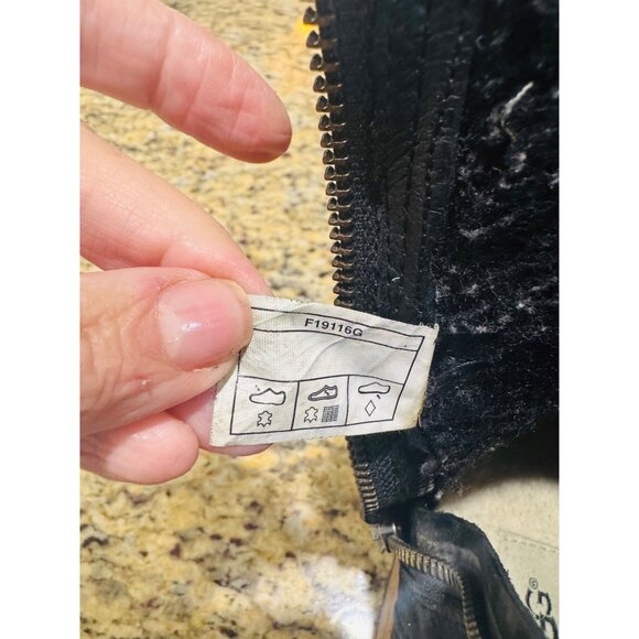 UGG Women Blayre II Shearling Genuine Cuff Suede Boots 1008220 Black 9.5 Snow - Picture 10 of 14